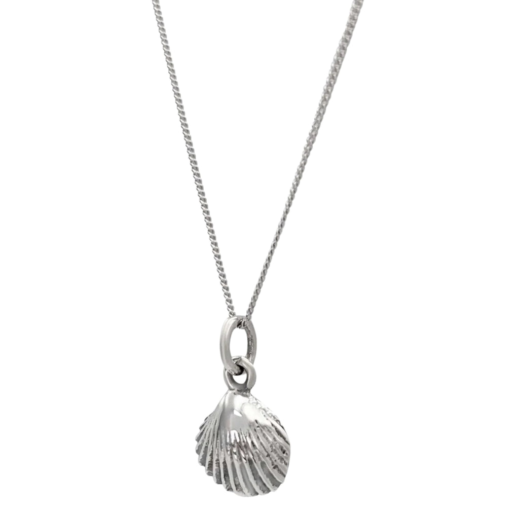 Silver Small Oyster Locket Necklace