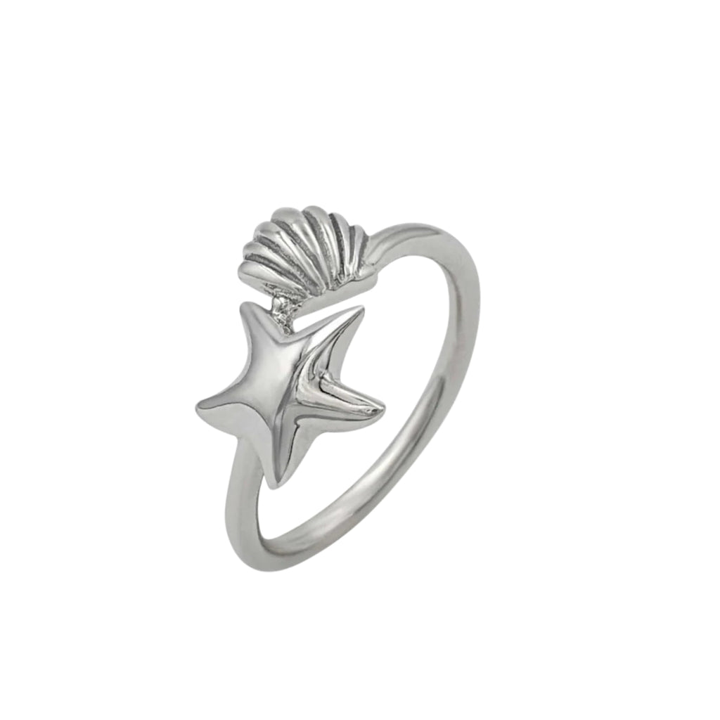 Starfish and Snail Stacking Ring